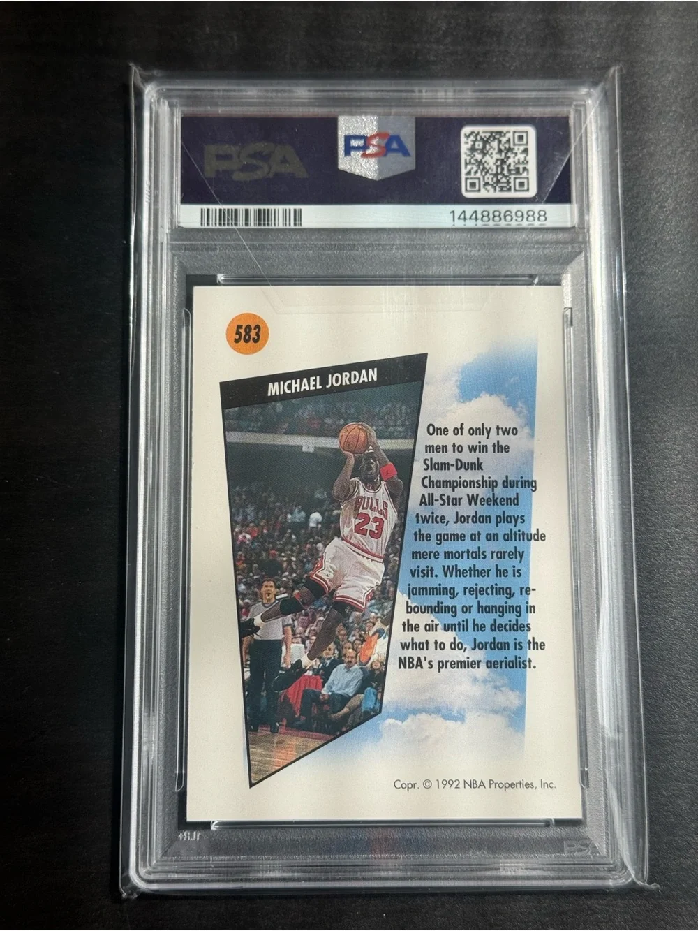Michael Jordan 1991 SkyBox SkyMaster PSA 10 Graded Chicago Bulls